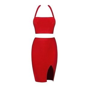 🚫SOLD🚫 Hot Miami Styles Two Piece Bandage Dress